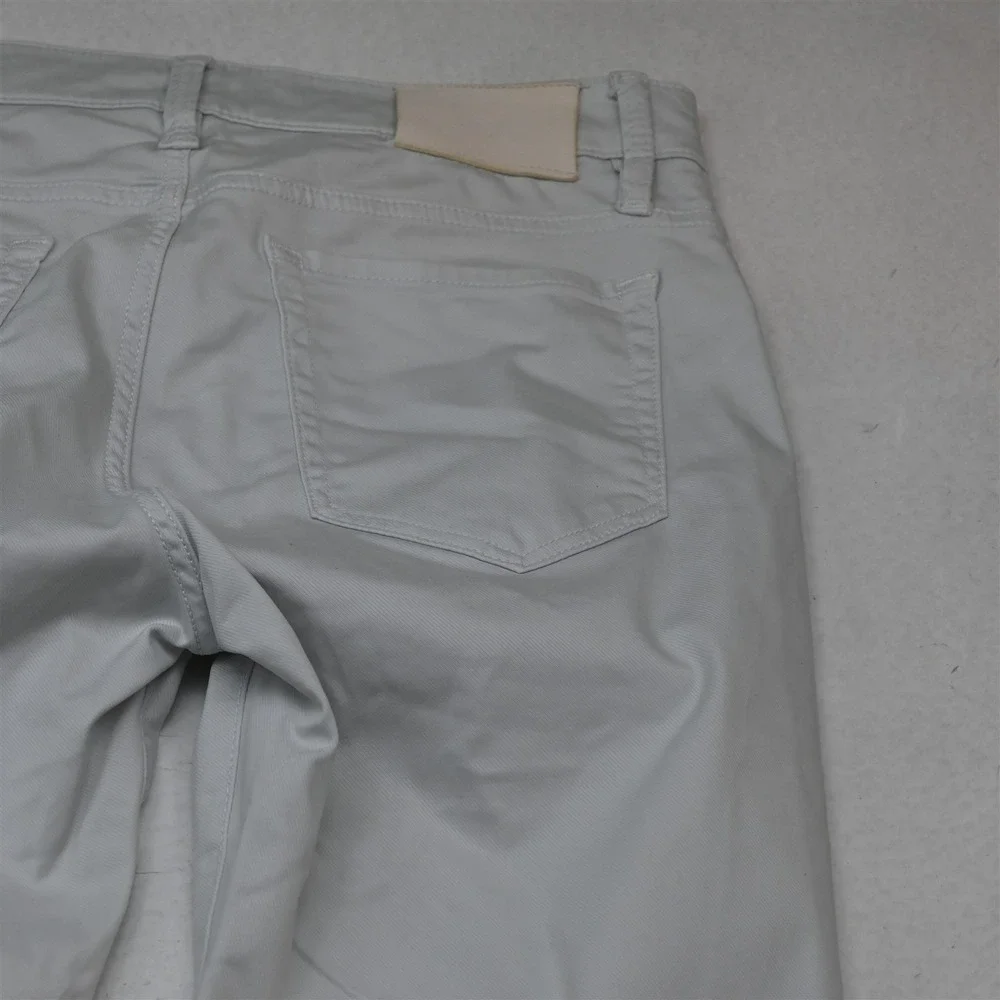 34 Heritage 32x30 Light Gray Stretch Denim Courage Mid Rise Straight Mens Jeans
